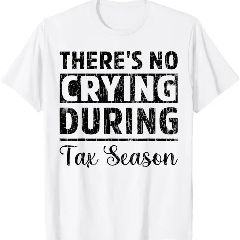 No Crying Tax Season Funny Cpa Accounting Accountant T Shirt