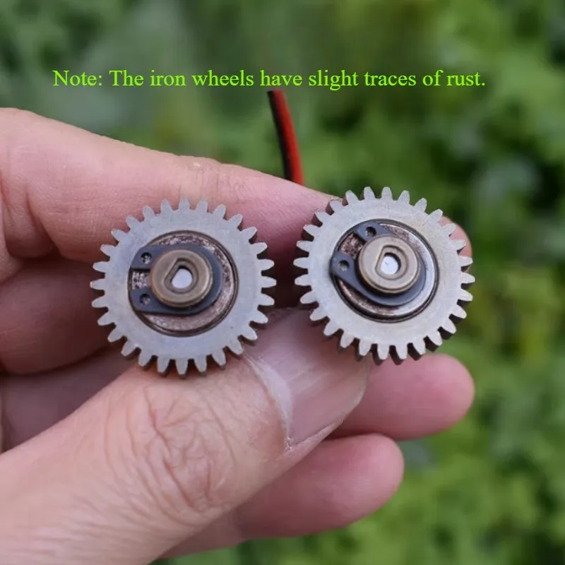 1PC Mini N20 12mm Full Metal Gearbox DC Motor  DC 5V 6V 50RPM 64RPM Slow Speed 28 Teeth Gear Wheel for DIY Toy