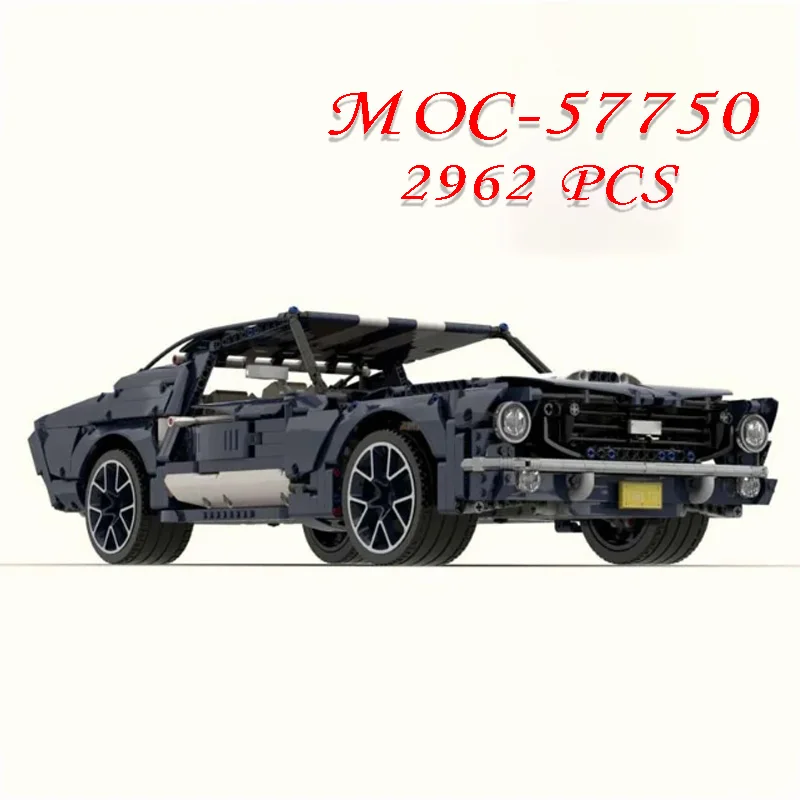 MOC-57750ใหม่ชิ้นส่วน2962ซุปเปอร์สปอร์ตรถสร้างบล็อกตัวต่อโมเดลตัวต่อแบบล็อกได้เองเครื่องประดับของขวัญคริสต์มาสวันเกิด