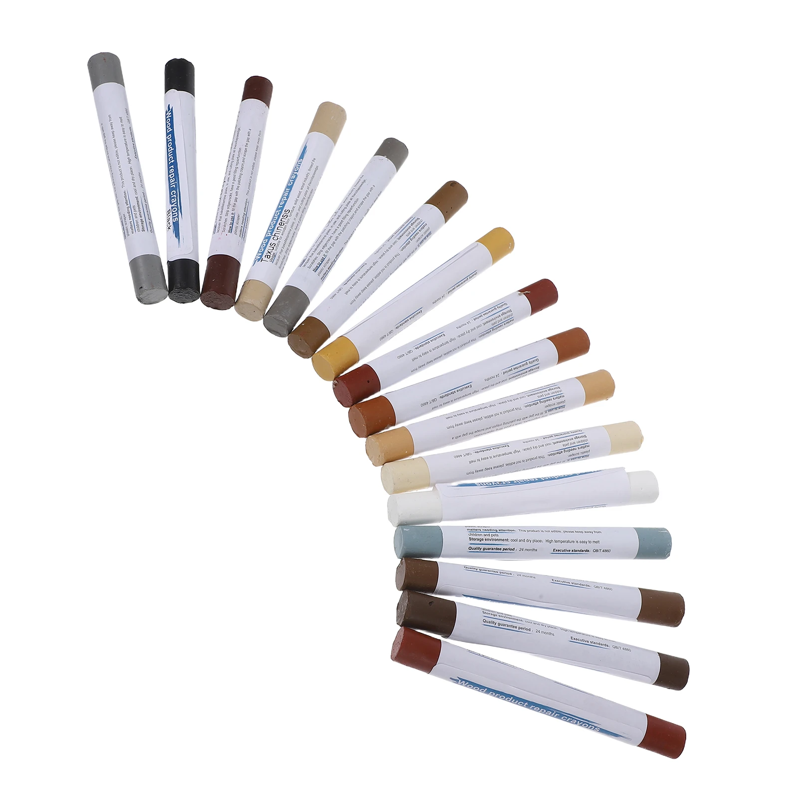 

16pcs Wood Filler Sticks Furniture Repair Wax Wood Markers Furniture Touch Up Markers Crayons Kit for Floors Bedposts Cabinets