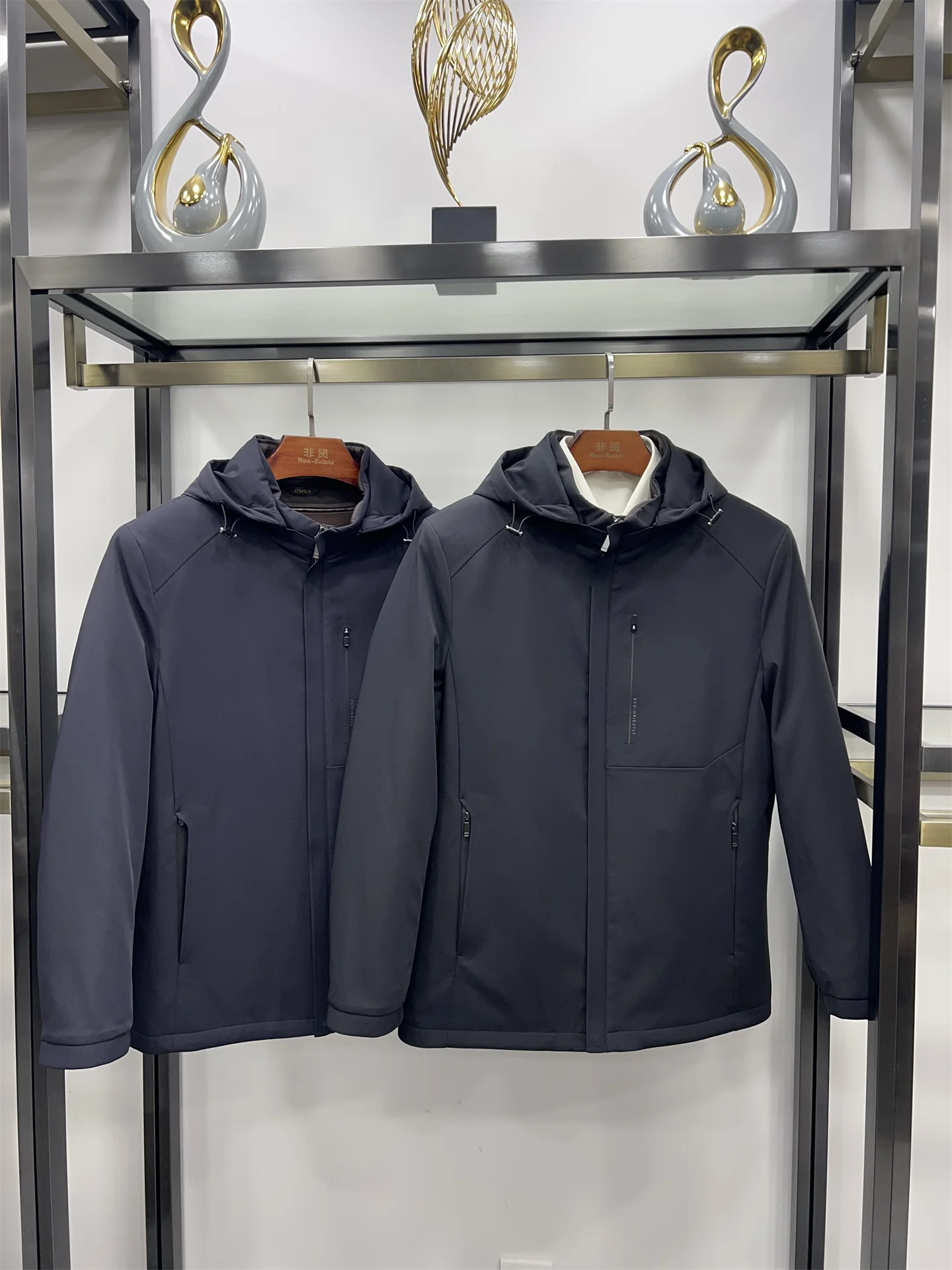 

Мужская повседневная хлопковая куртка Non-Saints: теплая, со съемным капюшоном, стильная, для делового стиля, стандартная длина