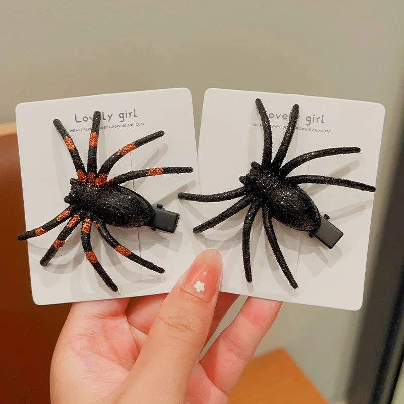 

Halloween Spider Hair Clips for Women Girls Bangs Women's Hair Accessories Fashion Ponytail Barrettes Hair Claws Hairpins