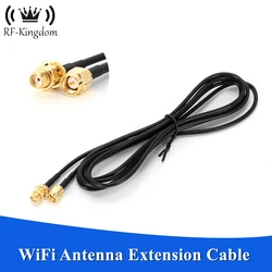 RP-SMA SMA Connector Male to Female Extension Cable Copper Feeder Wire for Coax Coaxial WiFi Network Card RG174 Router Antenna