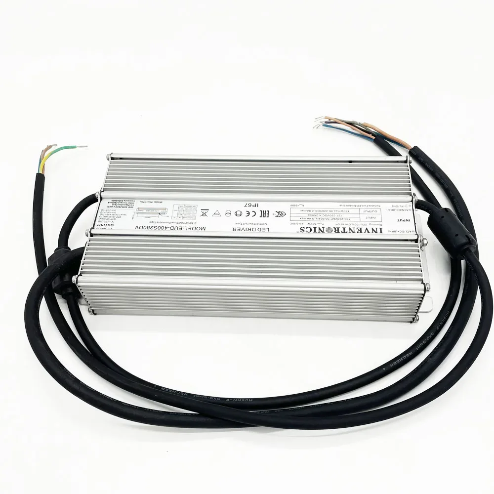 480W Inventronics EUD-480 series 480W 2.8A constant current programmable led driver with EUD-480S280DV