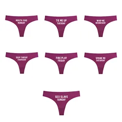 Women's Intimates Cute Underwear for Her Kinky Days of The Week Underwear for Women Week Panties Girls Panties Sexy G Strings