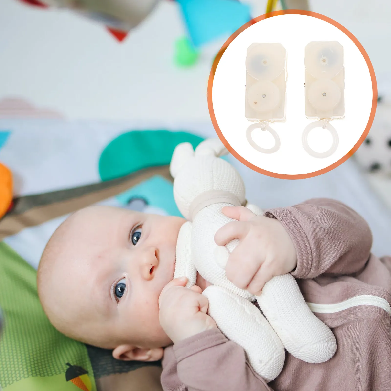 

2 шт. пластиковых деталей для заводных механизмов, для самостоятельного изготовления мягких игрушек, поделок и игрушек на веревочке