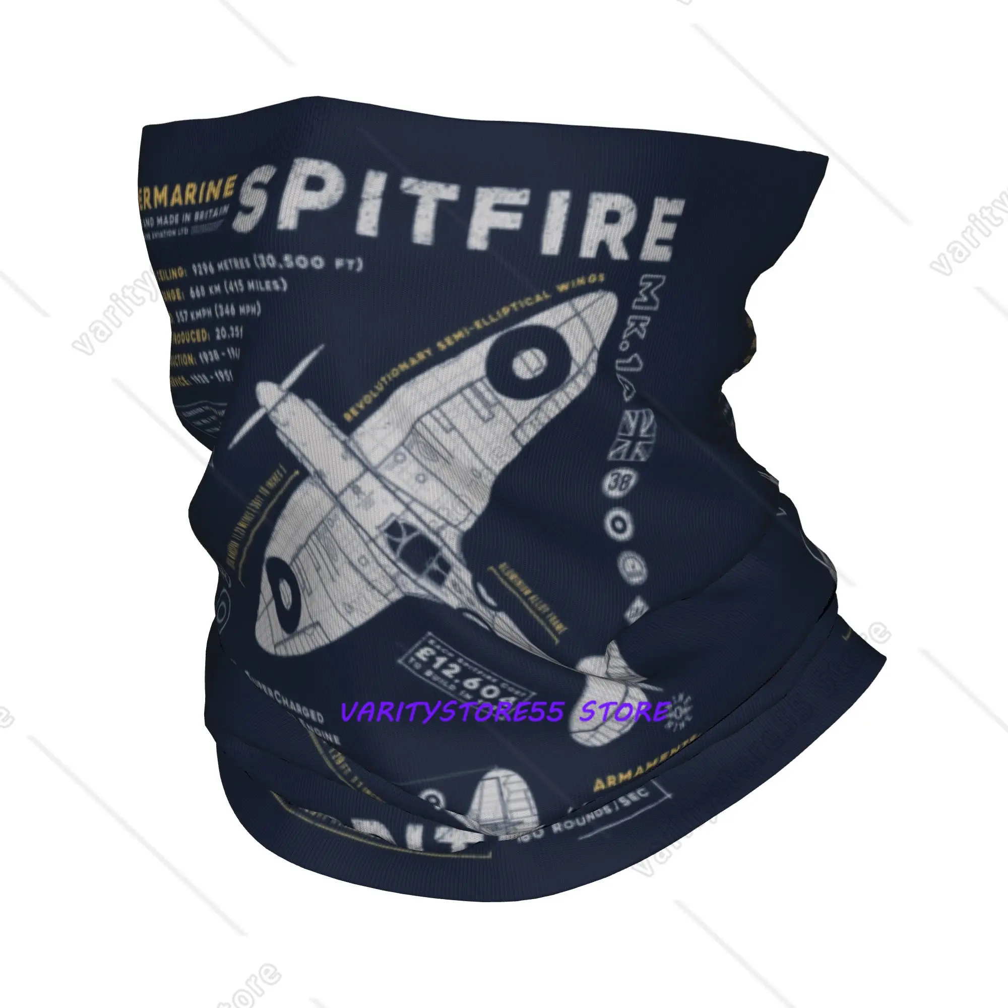 

Многофункциональный бандана-шарф Custom Supermarine Spitfire для катания на лыжах, бега, в качестве головного убора, шарфа, гетра, теплой повязки для головы, в стиле пилота истребителя