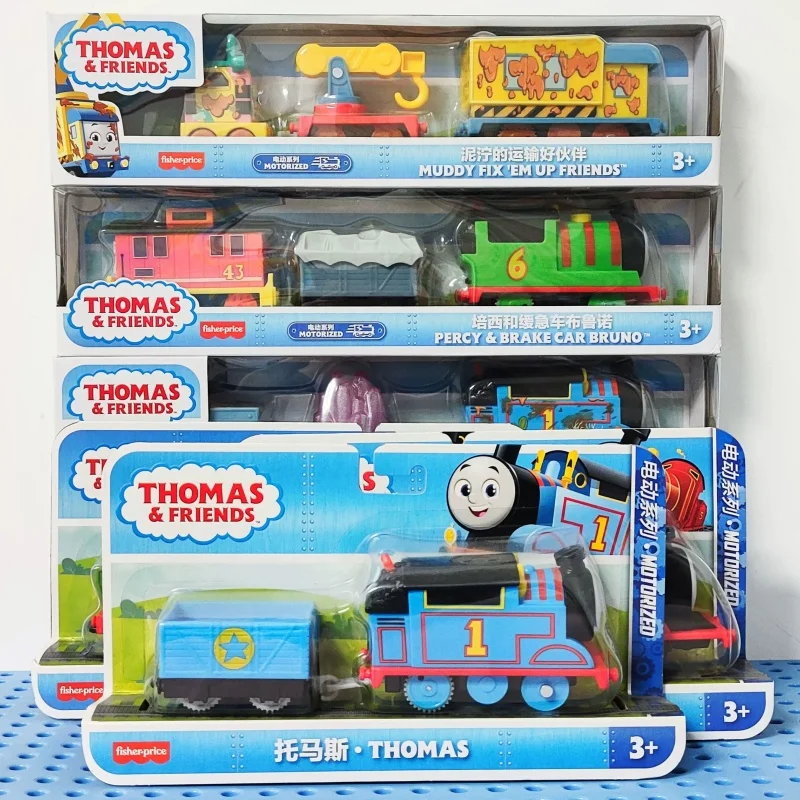 Original Thomas และเพื่อนรถไฟกระเป๋าของเล่นทองดีเซล Molley Lady Toby รถไฟรุ่นกระเป๋าของเล่นสําหรับของเล่นเด็กของขวัญ