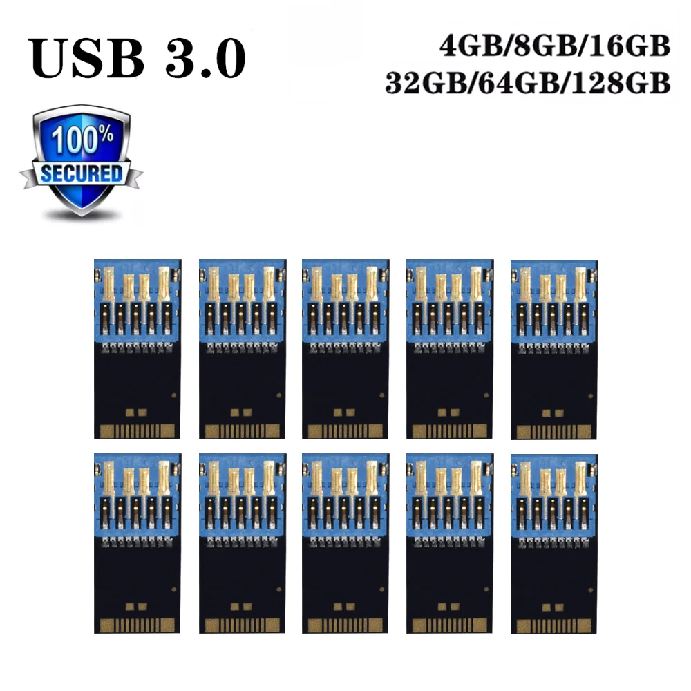 

USB memory flash drive 4GB 8GB 16GB 32GB 64GB 128GB USB 3.0 long board U disk semi-finished chip pendrive Factory wholesale