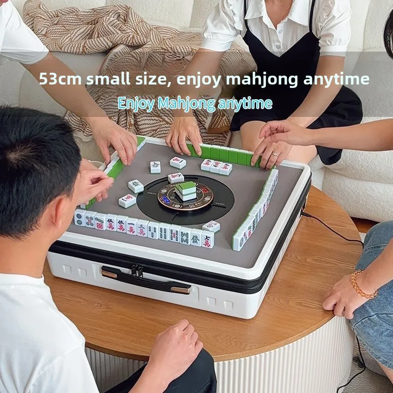 Portable Metal Fully Automatic Smart Mahjong Table Home Use Movable Mini Modern And Simple Design