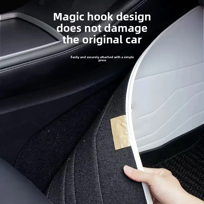 

For tesla model Y Juniper accessorie interior decoration ptotect pads Model 3 Highland White Leather mats 2pcs Cockpit 2 sides