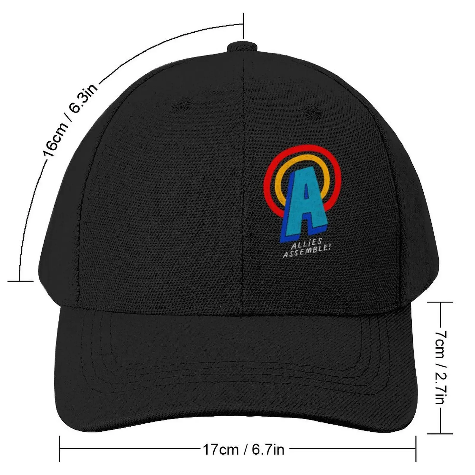 Allies Assemble Baseball Cap black Sunscreen Trucker Hat Thermal Visor Designer Man Women's