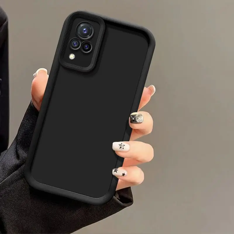 ل vivo V21 حافظة VIVO V21 5G جراب هاتف vivo v21 مكافحة السقوط الوقاية الفاخرة الحلوى ماتي غطاء ناعم #5