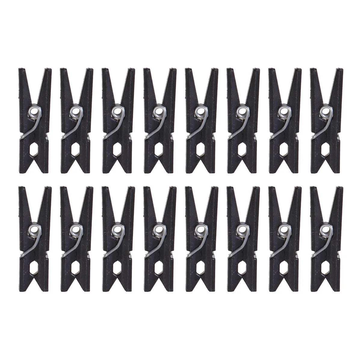 

100Pcs Mini Plastic Clothes Clips Classic Hanging Photo Clips for Crafts Home Decorations Black Mini Clip Plastic Clip