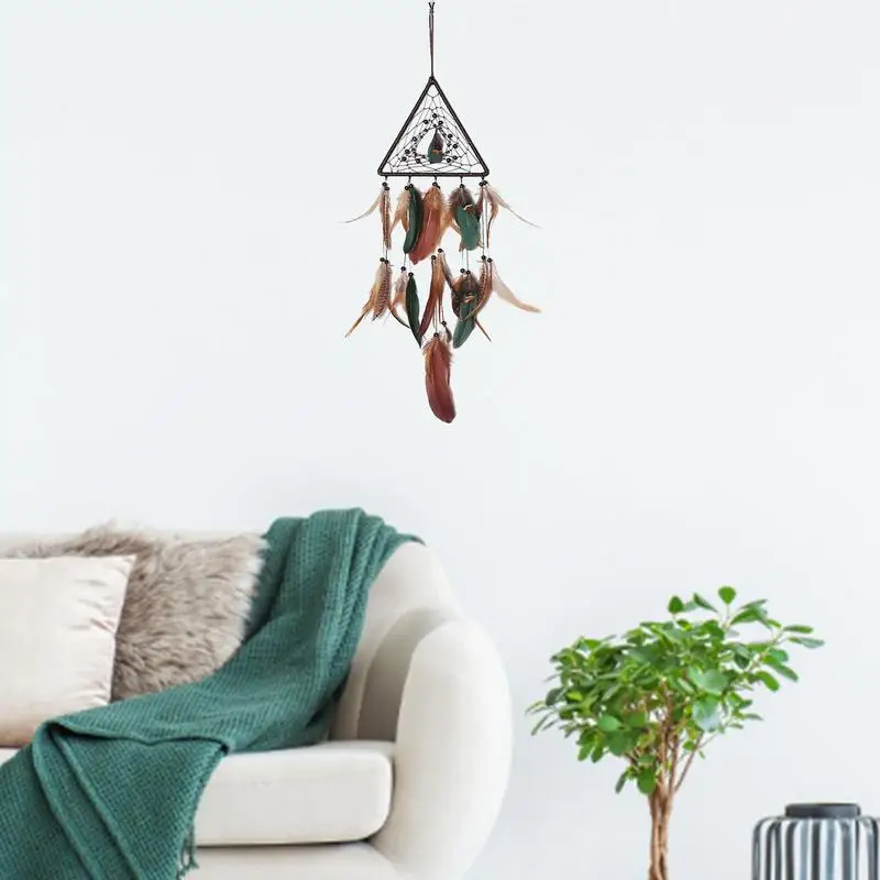 Dreamcatcher Room Decor Feather Weaving Catching Up The Dream Angle Dreamcatcher Wind Chimes Style Religious Mascot