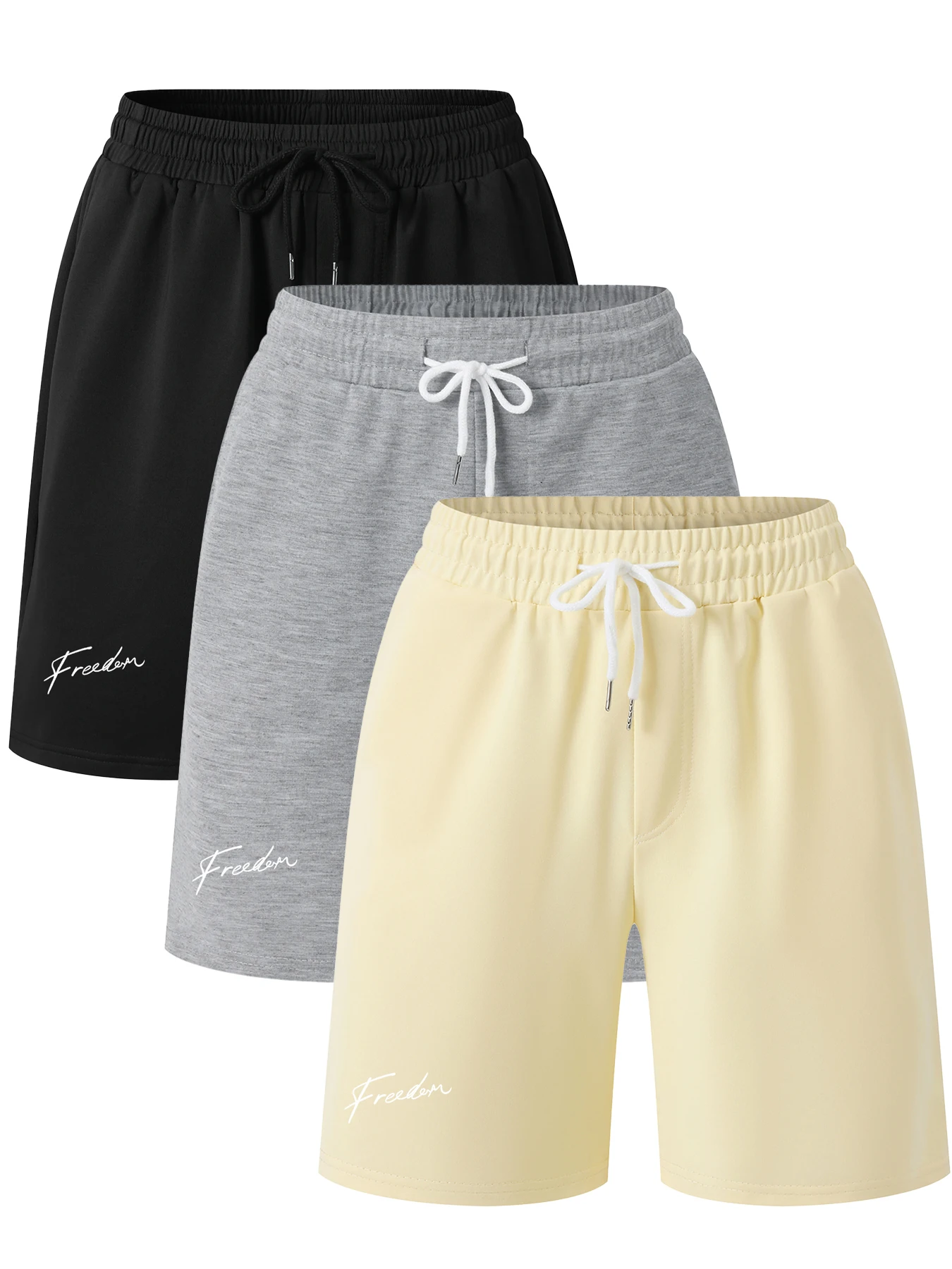 TOQUCL Men's Gym Shorts - Quick Dry Breathable Fitness Running Training Drawstring Waist Short with Pockets for Active Wear