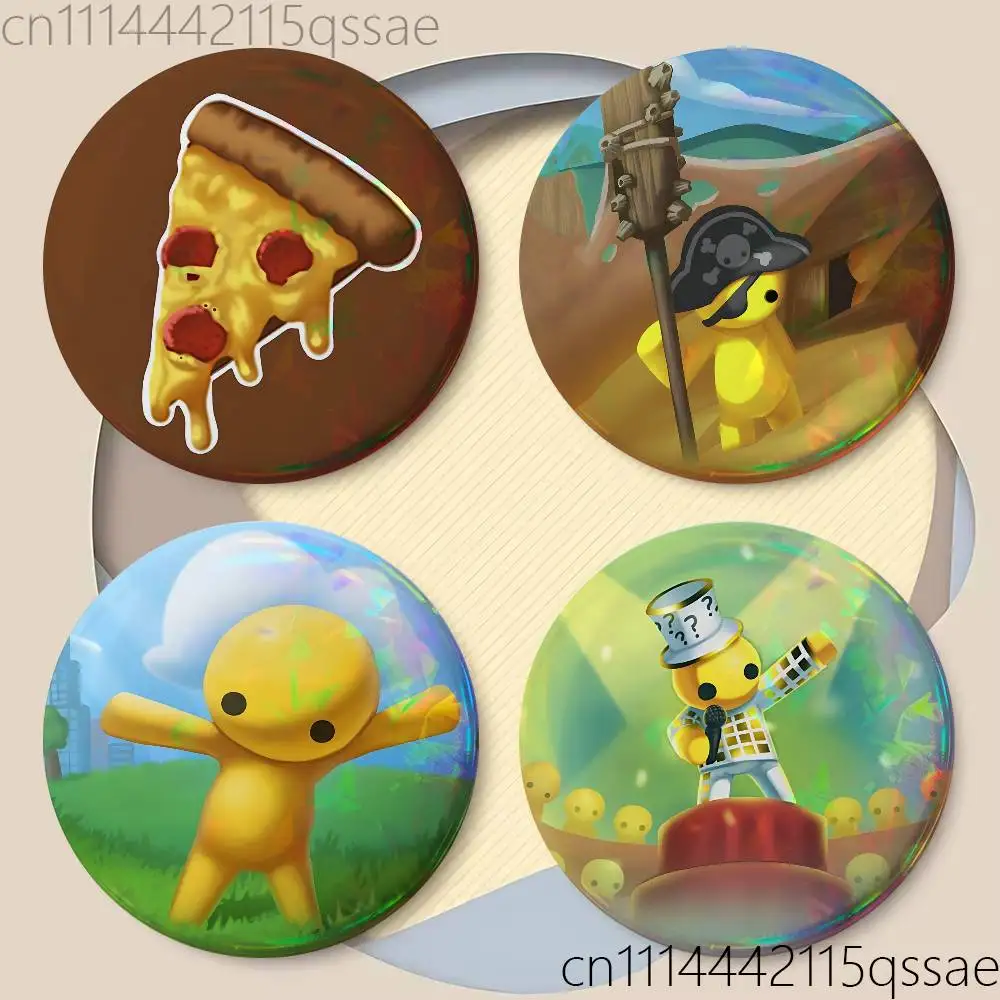 Game W-Wobbly L-Life 25mm 75mm 44mm 58mm 32m Coin Badges Personalized Handmade Round Brooches Pins Accessory
