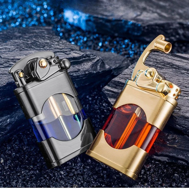 ZORRO-Transparent Kerosene Lighter, Visible Large Oil Tank, Creative Personality, Swing Arm, Open Flame, 660, Can Be Wholesaled