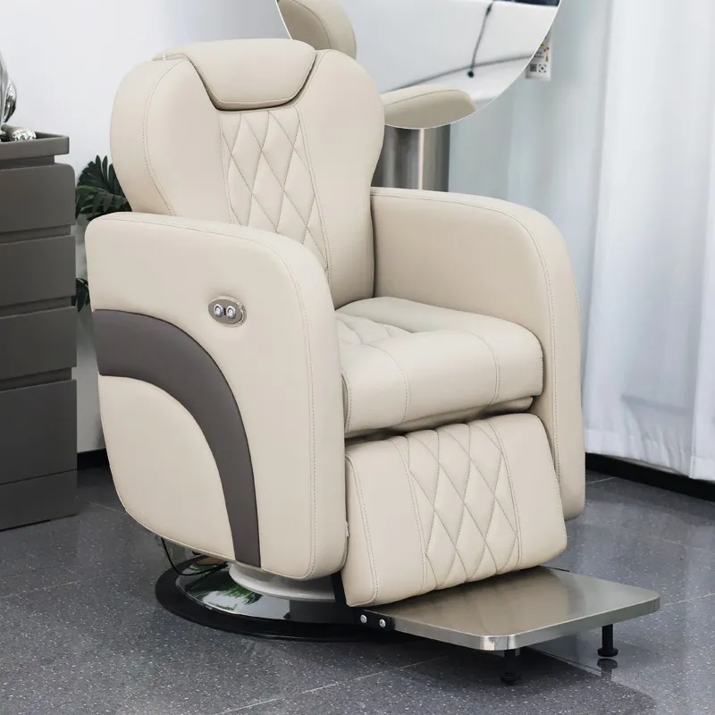 

High Quality Specialty Barber Chair Luxury Reclining Italian Ergonomic Barber Chair Nordic Chaise Coiffeuse Hair Furniture