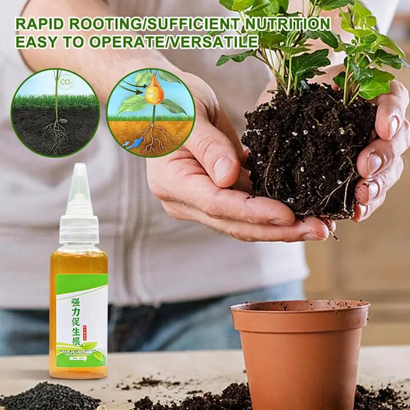 สารกระตุ้นรากขนาด 50 มล. สำหรับพืชสารเร่งการงอกของรากเร็วปุ๋ยออร์แกนิกฮอร์โมนการเจริญเติบโตของรากประสิทธิภาพสูง