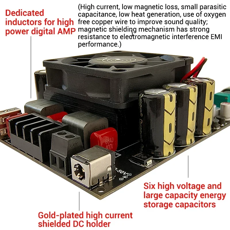 peca modulo bluetooth 300w placa amplificadora digital tpa3255 de alta potencia hifi canal duplo com ajuste de graves altos e baixos aux 1 01