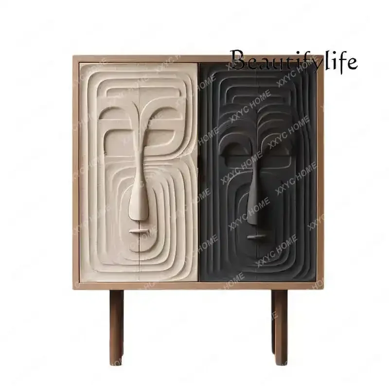 Y Creative storage side cabinet Art aisle porch decorative Sofa backrest cabinet Multi-function storage cabinet