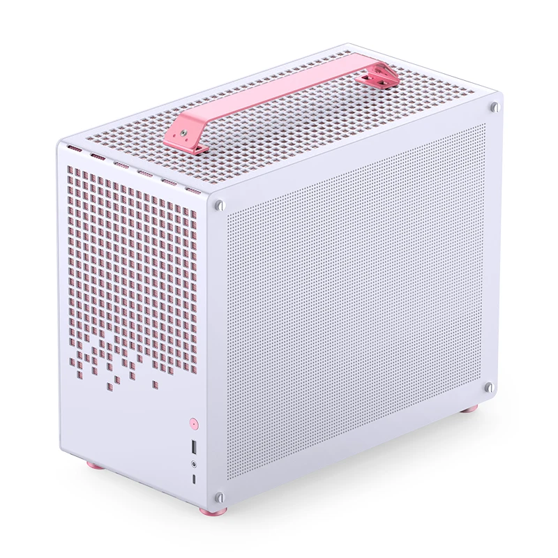 JONSBO Z20 MATX Case TYPE-C Desktop Office Side-Transparent Desktop ITX Computer Case Supports 240Water Cooling Removable Handle