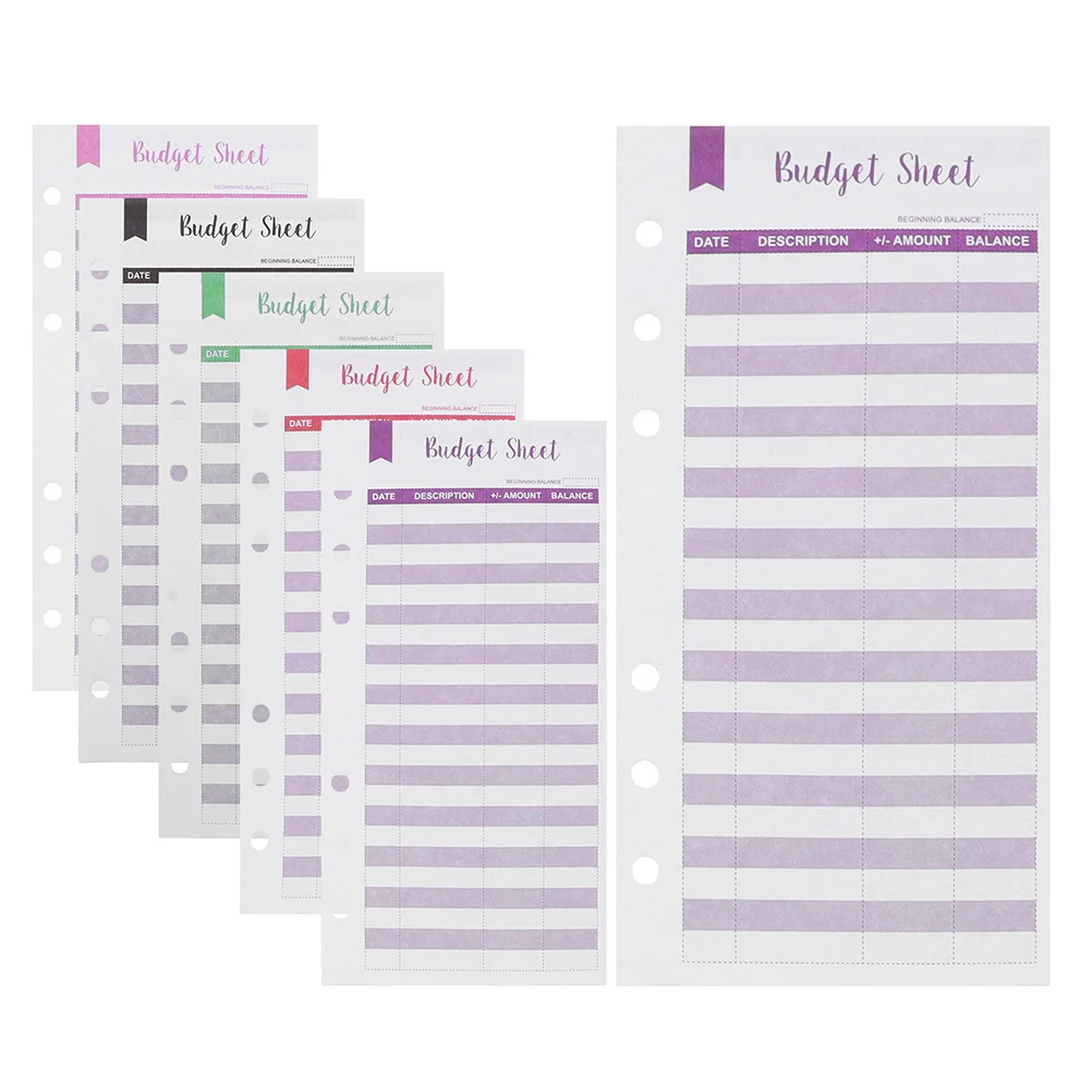 A6 Writable Expense Tracker Sheets Portable Cash Budget Planner For Home Office Travel Business Finance