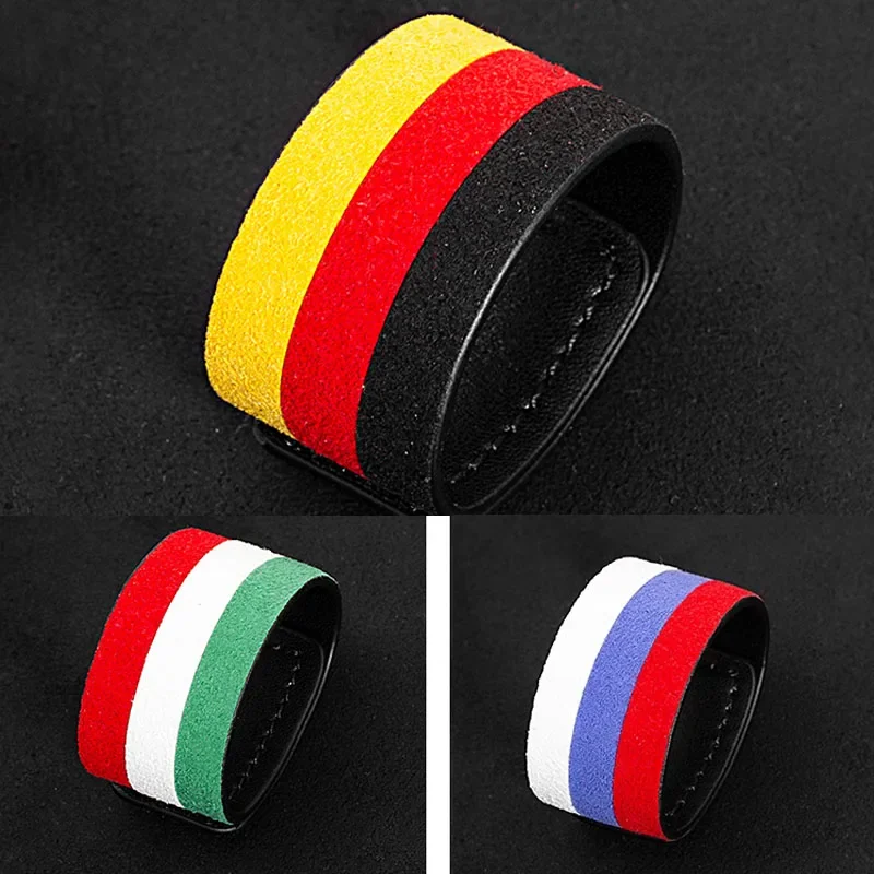 Car Pesonalized Sticker Germany Italy French Russia National Flag Steering Wheel Gear Body Decal Anti-Dust Sticker Accessories