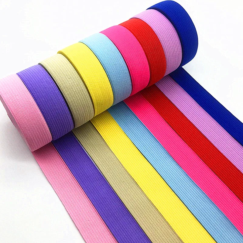 2/5yard 20mm Colorful Elastic Band Sewing Rubber Band for Fiat Rubber Band Waist Band Stretch Rope Elastic Ribbon Elastic Cord