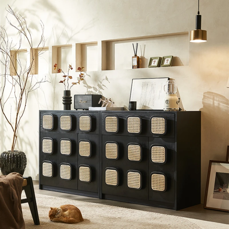 

Sideboard Buffet Cabinet Dining Room The Living Black Folding Storage Salon Furniture Console Home Corner Cabinets Drawers Media