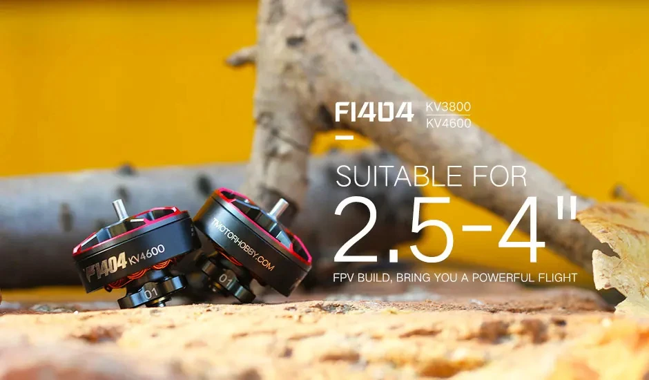 T-Motor F1404 Brushless Motor 2900/3800/4600kv 2mmShaft Diameter for RC FPV Freestyle Toothpick Drones Replacement DIY Parts