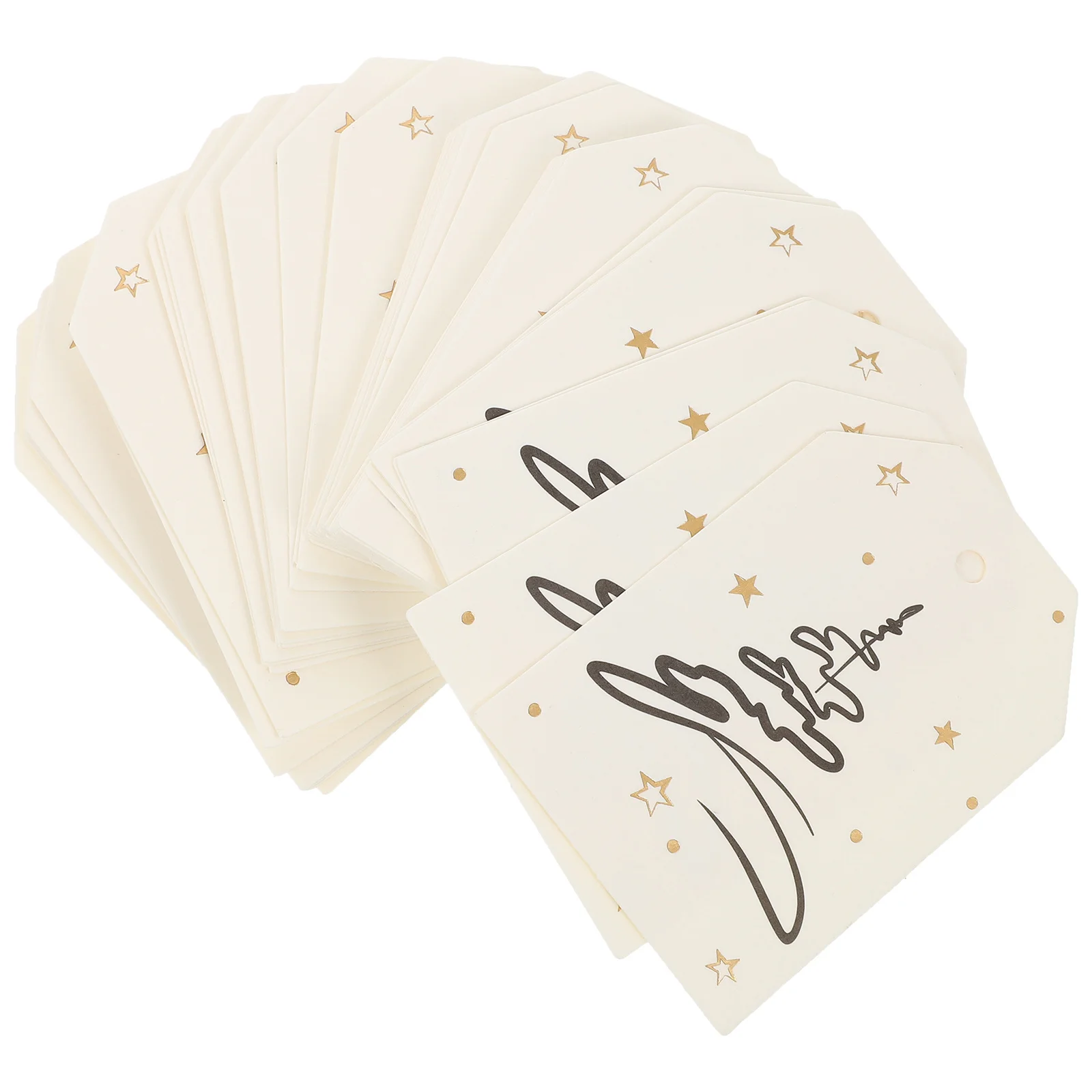 200 قطعة من علامات هدايا عيد الميلاد المطلية بالذهب ملصقات معلقة بطاقات عيد الميلاد المزخرفة تغليف شجرة عيد الميلاد التذهيب علامات عيد الميلاد #5