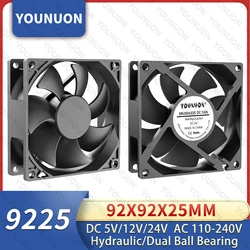 92mm 9225 Cooling Fan DC 5V 12V 24V  92x92x25mm Cooler Fans PC Case CPU Brushless Cooler 9cm Sleeve/Dual Ball Bearing Radiator