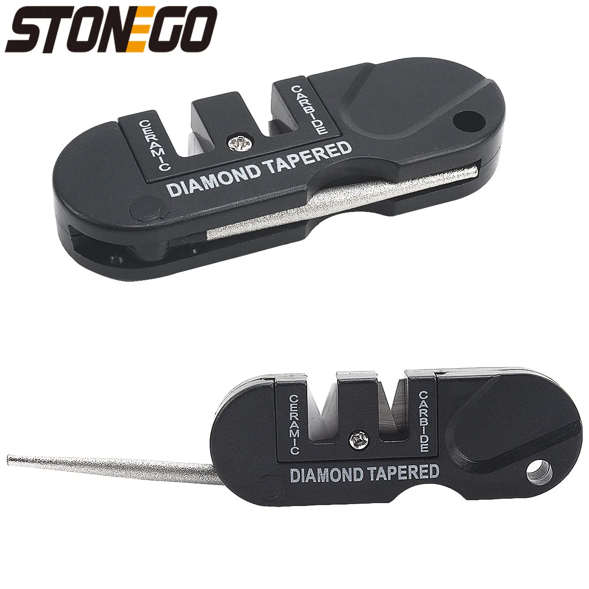 

Точильный камень EDC 4 в 1, нож с тонкими грубыми краями, триммер из вольфрамовой стали, кухонная точилка, точильный стержень