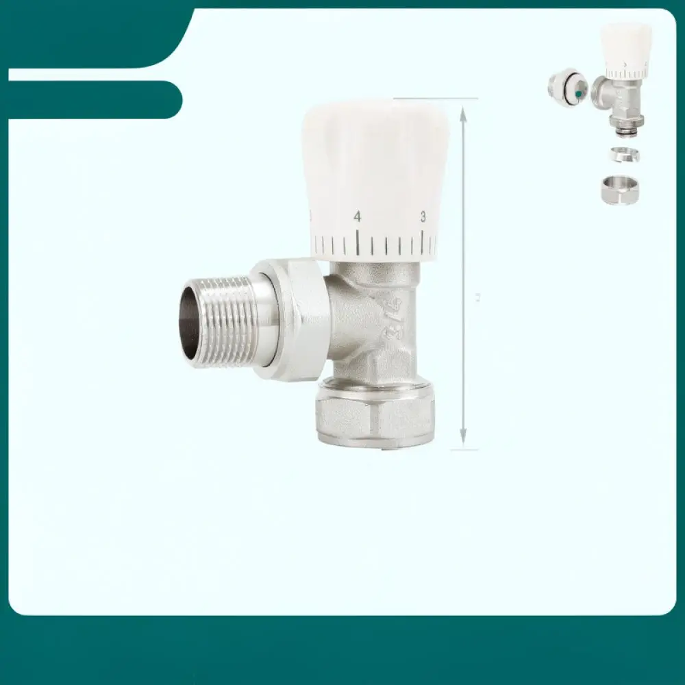 Brass Manual Shut Off Valve For Radiator Underfloor Heating Pipe PPR Aluminum Plastic Water Flow Control Regulator