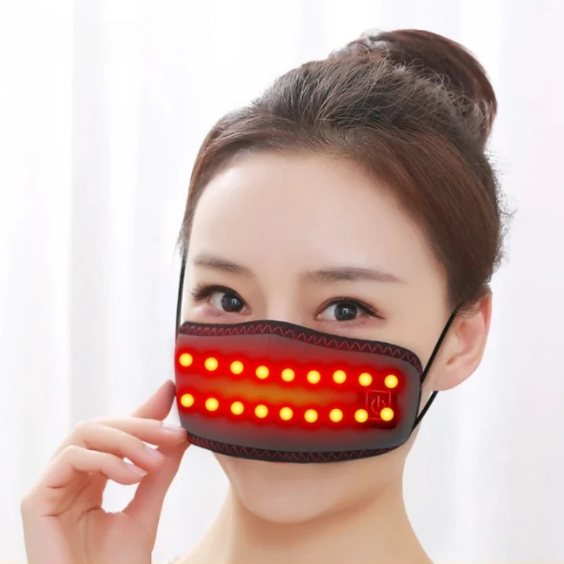 

Heating Nose Pads Rechargeable Portable Nasal Device 3 Levels Adjustable Red Light Heated Nose Pad Relief Breathing