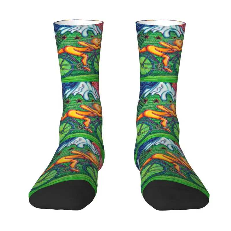 

Fashion Albert Hoffman LSD Bicycle Day Socks Women Men Warm 3D Printing Acid Blotter Party Football Sports Crew Socks