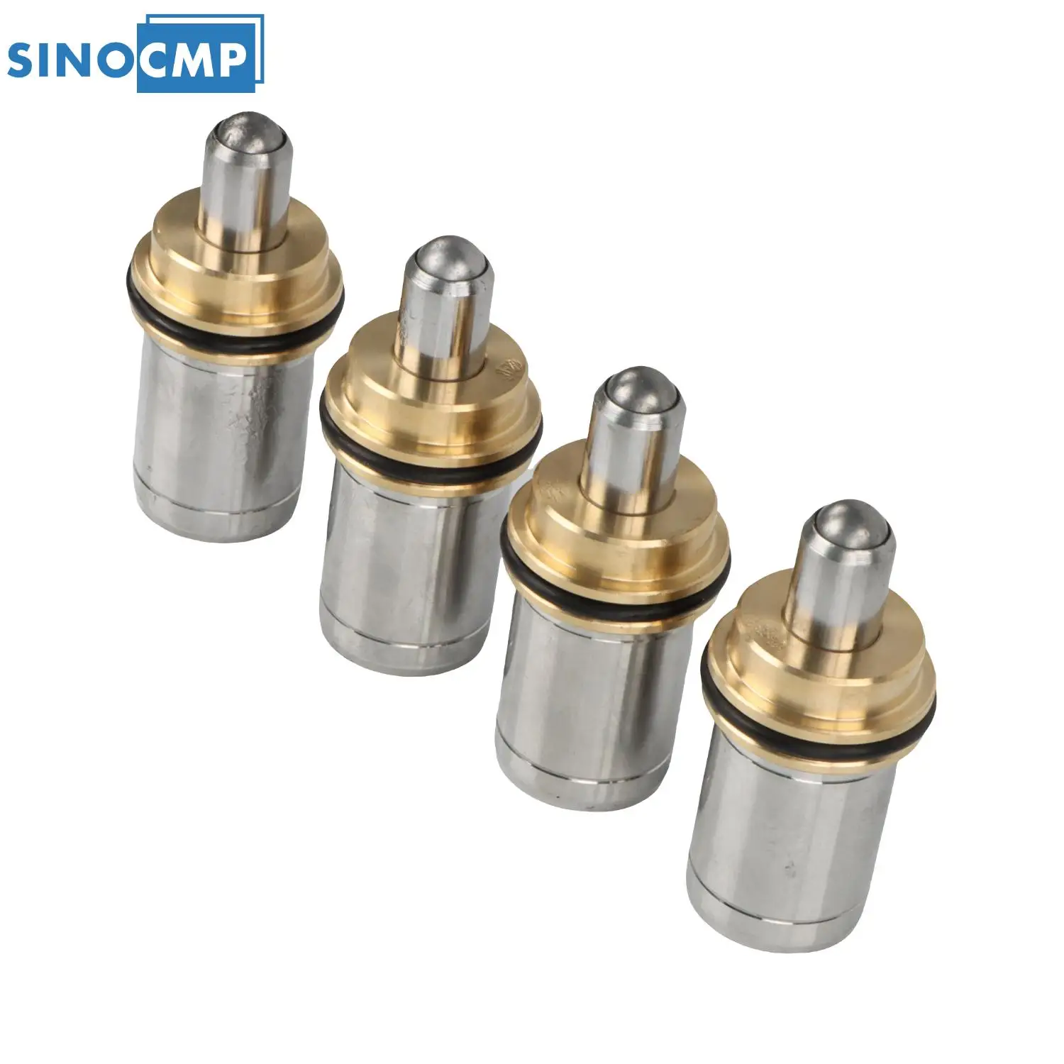 SINOCMP 4PCS Joystick Pusher Assy 9246436 9759157 9759158 For HITACHI Excavator Pilot Valve Set ZAX ZX120 ZX200-3 Engine Parts