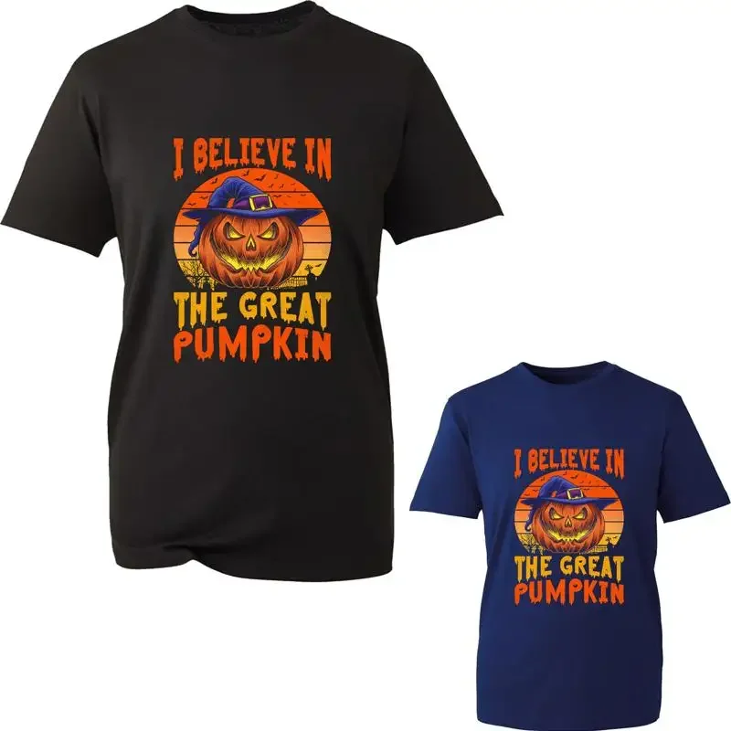 I Believe In The Great Pumpkin T Shirt Halloween With Witch Hat Top