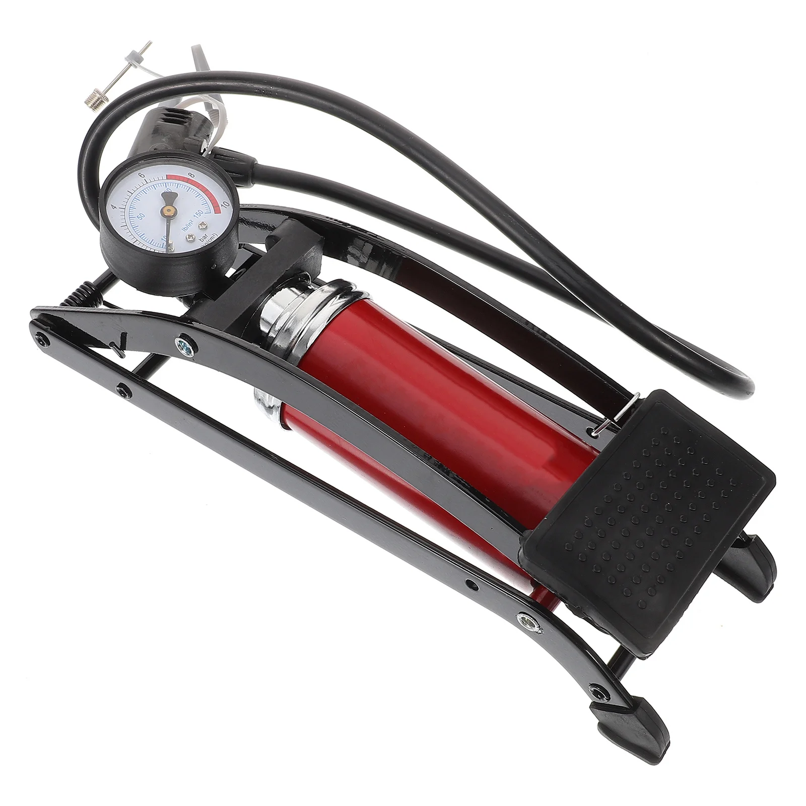 

Vertical Bike Pump High Pressure Iron Material Portable Tire Inflator for Bicycle Motorcycle and Sports Balls Car Foot Pump