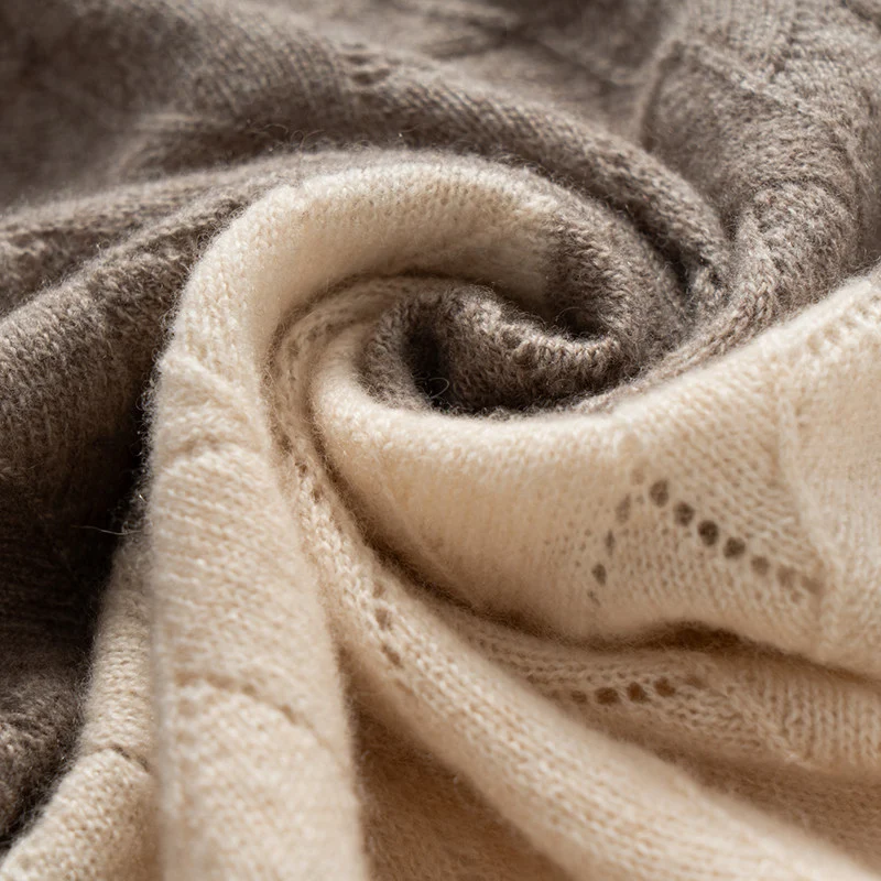 جودة عالية 100% الكشمير وشاح المرأة الشتاء الدفء شال محبوك أزياء من الدانتل يصل اللون منعت وشاح، لينة ومريحة