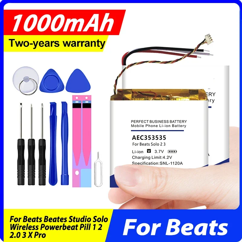 

AHB 481221 AEC 353535 AEC 643333 ICP 092941 SH AEC 552535 Аккумулятор для Beats Beates Solo Studio Wireless Powerbeat Pill 1, 2,0, 2,0, 3 X Pro