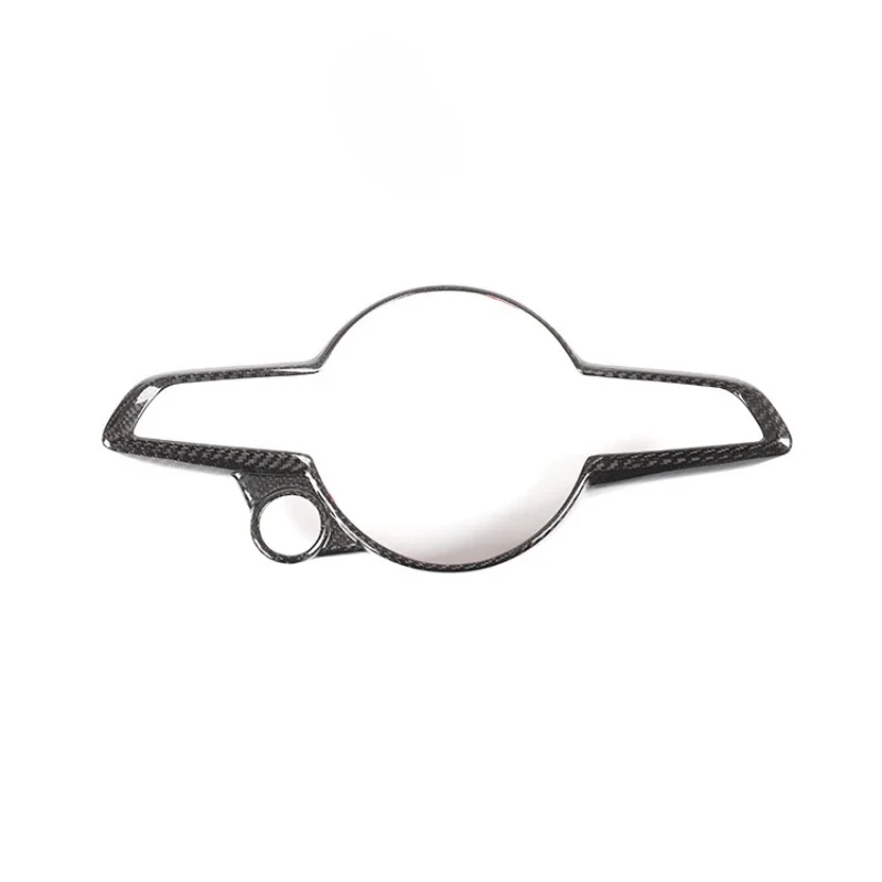 

For Alfa Romeo Giulia Stelvio Real Dry Carbon Fiber 20-23 Interior Steering Wheel Decorative Key Frame Modification Accessories