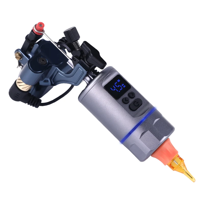 

Portable Mini Wireless Tattoo Power Supply Rotary Tattoo Machine DC Connector 104g 3-4 Hours Permanent Makeup Accessories