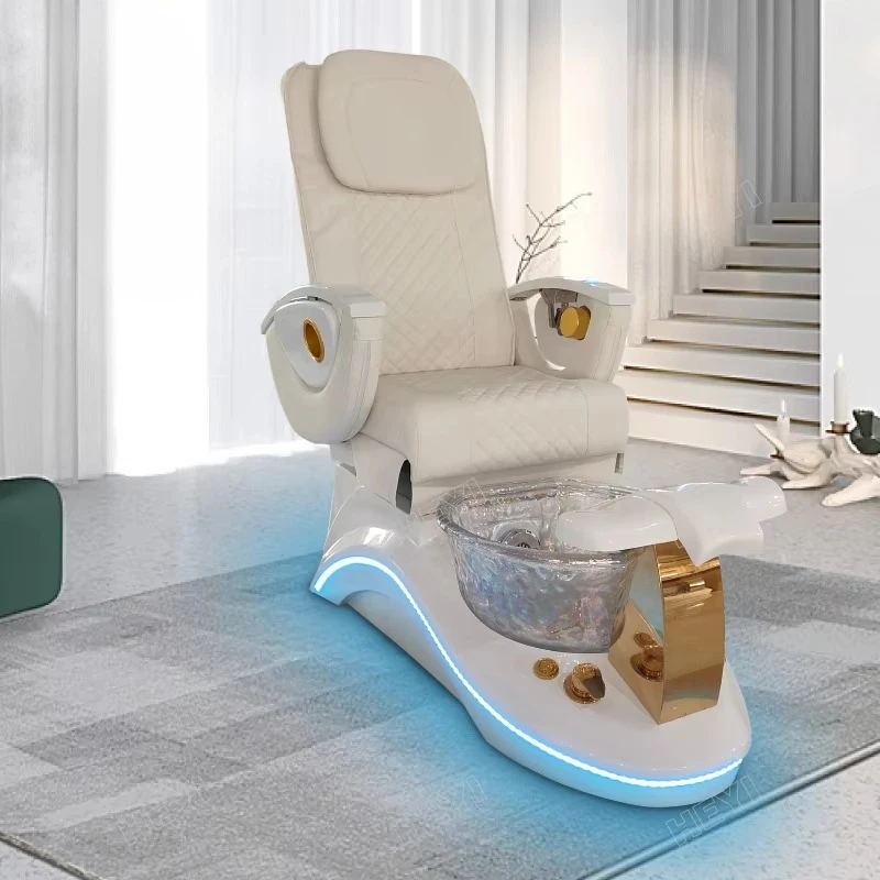 

Beauty Salon Furniture Pedicure Bowl Foot Spa Massage Chairs Electric Pedicure Chair with Rotating Seat