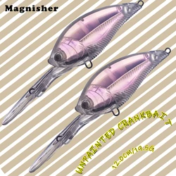 Magnisher 10PCS/LOT Deepwater Crankbait Unpainted Blanks Hard Baits Silent Fishing Lures Deep-water Diving Crank Wobblers DIY