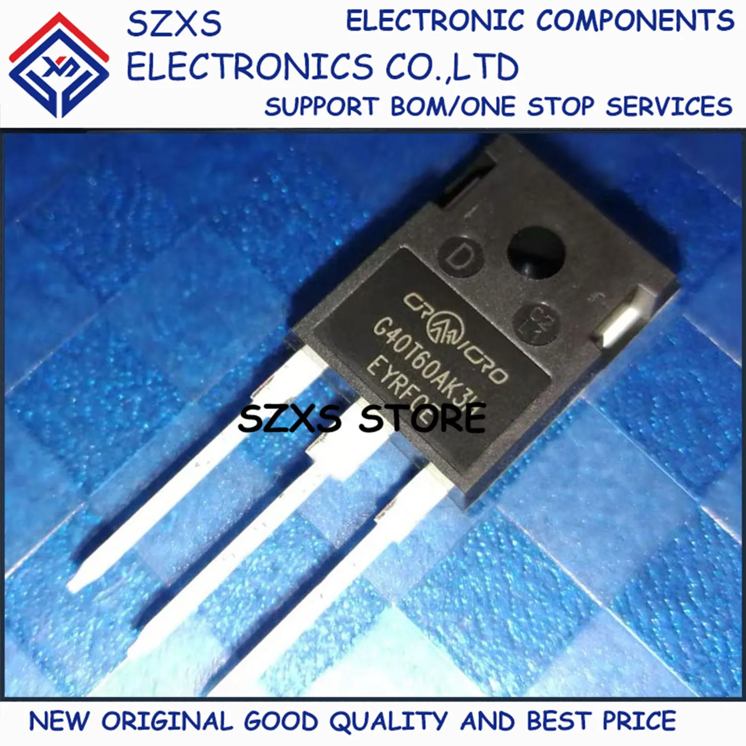 

New Original 10Pcs G40T60AK3H CRG40T60AK3H TO-247 600V 40A Powerful IGBT Transistor In Stock Electronic Components Good Quality
