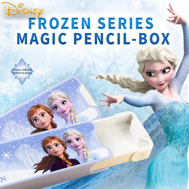 

Disney Magic Tricks FROZEN Cartoon Elsa Princess Pencil Case Magic Props Funny Magical Toys for Child Stationery Birthday Gifts