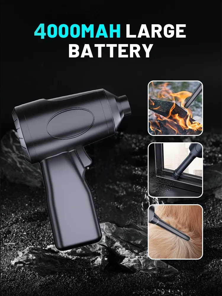 Mini Turbo Jet Fan 85000RPM Wind Speed Brushless Motor Handheld Duct Fan High-Performance Cyclone Turbo Electric Blower